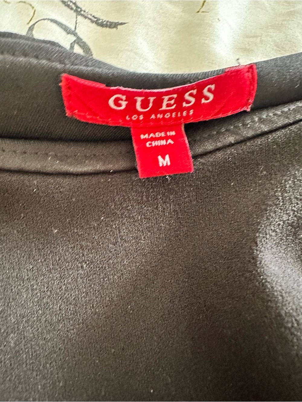 GUESS One-Shoulder Black Ruffle Cocktail Dress - Picture 6 of 6